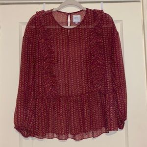 Misa Los Angeles Printed Blouse